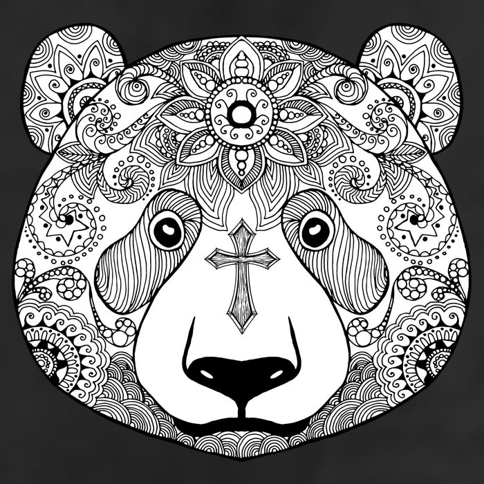 Sugar Flower Grey Style Panda Bear Adult Drive Performance Visor