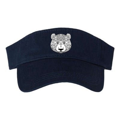 Sugar Flower Grey Style Panda Bear Valucap Bio-Washed Visor