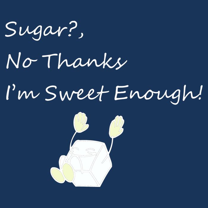 Sugar No Thanks I'm Sweet Enough Drawstring Bag