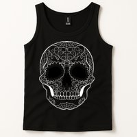 Sugar Skull Black & White Day of the Dead Tank Top