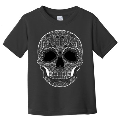 Sugar Skull Black & White Day of the Dead Toddler T-Shirt