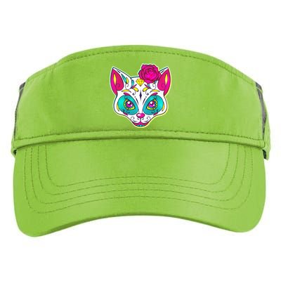 Sugar Skull Cat Adult Drive Performance Visor