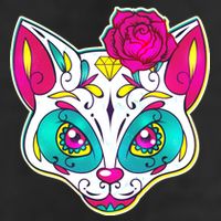 Sugar Skull Cat Adult Drive Performance Visor