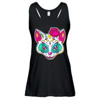 Sugar Skull Cat Ladies Essential Flowy Tank