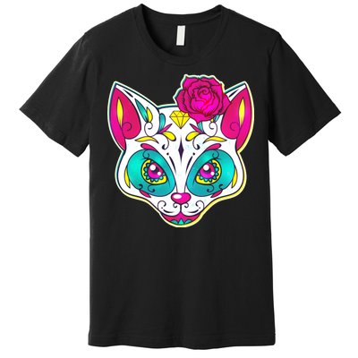 Sugar Skull Cat Premium T-Shirt