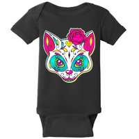 Sugar Skull Cat Baby Bodysuit