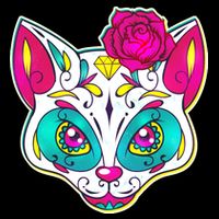 Sugar Skull Cat Baby Bodysuit
