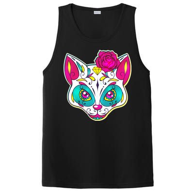 Sugar Skull Cat PosiCharge Competitor Tank