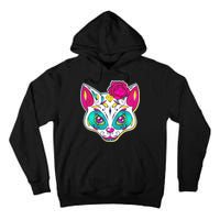 Sugar Skull Cat Tall Hoodie