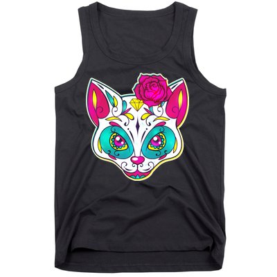 Sugar Skull Cat Tank Top