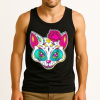 Sugar Skull Cat Tank Top