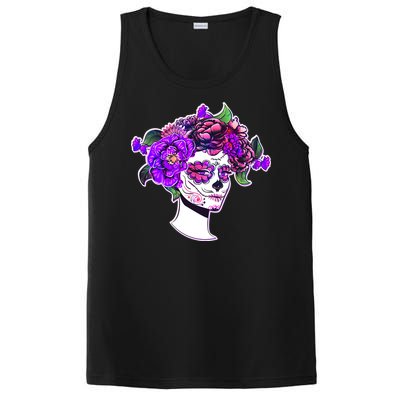 Sugar Skull Flower Girl PosiCharge Competitor Tank