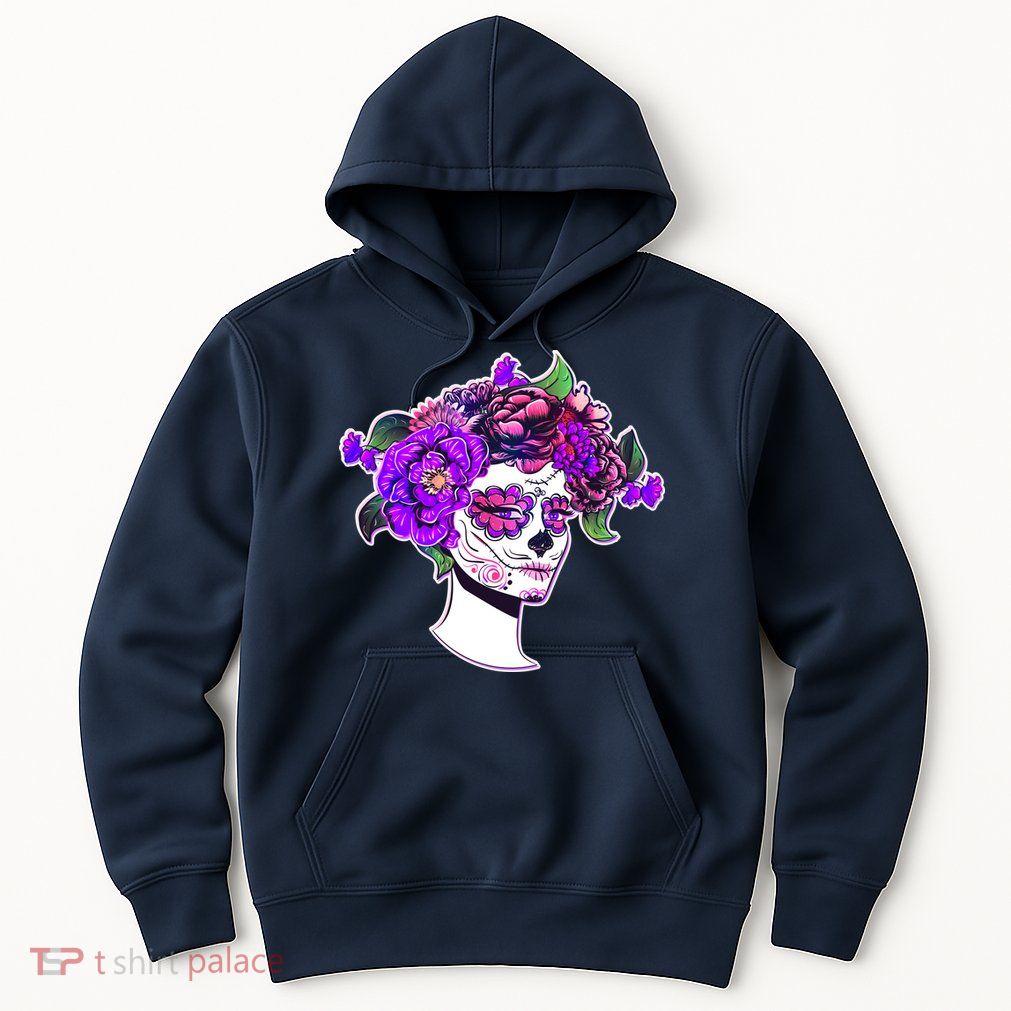 Sugar Skull Flower Girl Hoodie