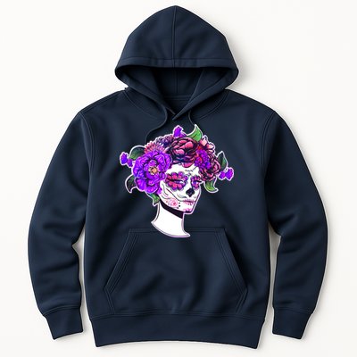 Sugar Skull Flower Girl Hoodie