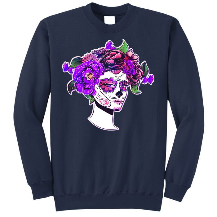 Sugar Skull Flower Girl Sweatshirt