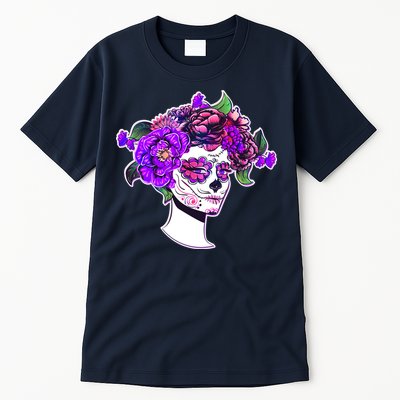 Sugar Skull Flower Girl Tall T-Shirt