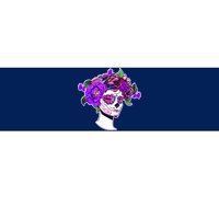 Sugar Skull Flower Girl Bumper Sticker