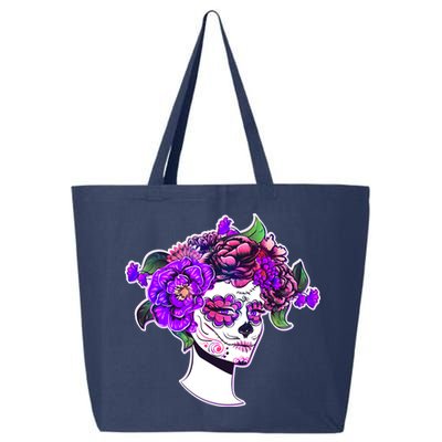 Sugar Skull Flower Girl 25L Jumbo Tote