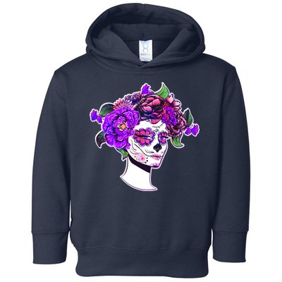 Sugar Skull Flower Girl Toddler Hoodie