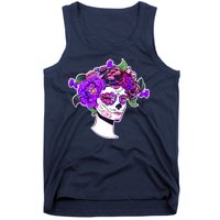 Sugar Skull Flower Girl Tank Top