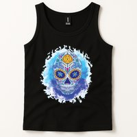 Sugar Skull Watercolor Tank Top
