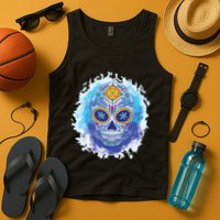 Sugar Skull Watercolor Tank Top