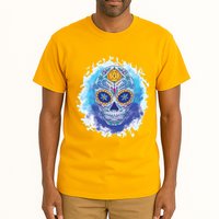 Sugar Skull Watercolor Tall T-Shirt