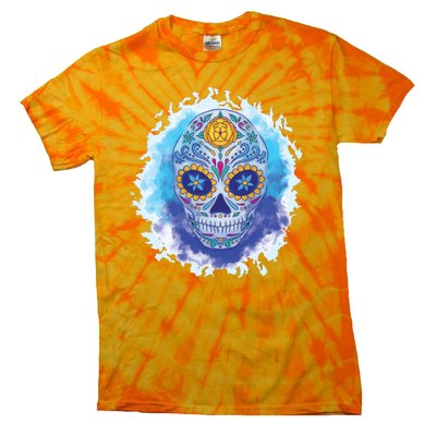 Sugar Skull Watercolor Tie-Dye T-Shirt