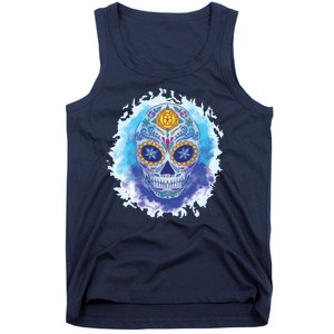 Sugar Skull Watercolor Tank Top