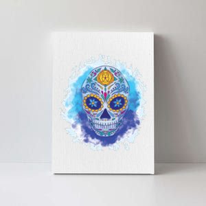 Sugar Skull Watercolor Canvas