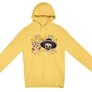 Sugar Skulls Day of the Dead Premium Pullover Hoodie