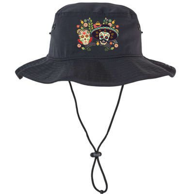 Sugar Skulls Day of the Dead Bucket Hat