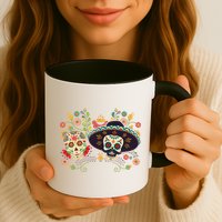 Sugar Skulls Day of the Dead Mug