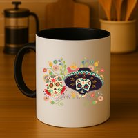 Sugar Skulls Day of the Dead Mug