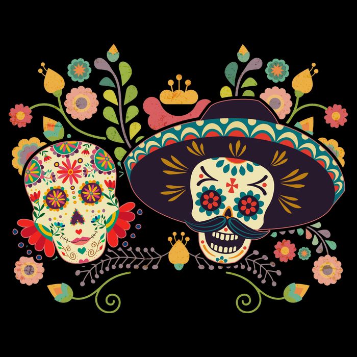 Sugar Skulls Day of the Dead Mug