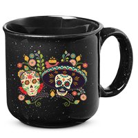 Sugar Skulls Day of the Dead 15oz Campfire Ceramic Mug