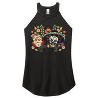 Sugar Skulls Day of the Dead Women's Perfect Tri Rocker Tank