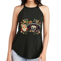 Sugar Skulls Day of the Dead Women's Perfect Tri Rocker Tank