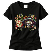 Sugar Skulls Day of the Dead Womens T-Shirt