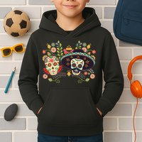 Sugar Skulls Day of the Dead Kids Hoodie