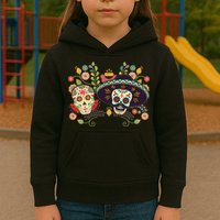 Sugar Skulls Day of the Dead Kids Hoodie