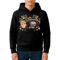 Sugar Skulls Day of the Dead Kids Hoodie