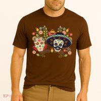 Sugar Skulls Day of the Dead Performance Shirt