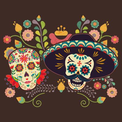 Sugar Skulls Day of the Dead T-Shirt