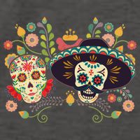Sugar Skulls Day of the Dead Vector Backpack
