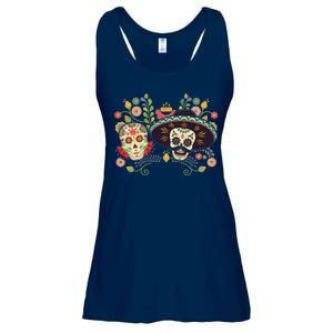 Sugar Skulls Day of the Dead Ladies Essential Flowy Tank