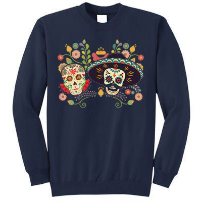 Sugar Skulls Day of the Dead Tall Sweatshirt