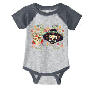 Sugar Skulls Day of the Dead Infant Baby Jersey Bodysuit