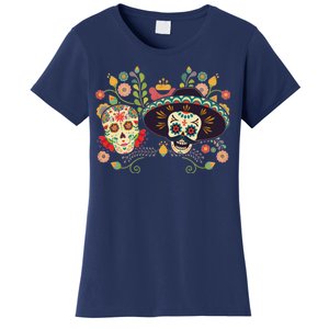 Sugar Skulls Day of the Dead Women's T-Shirt