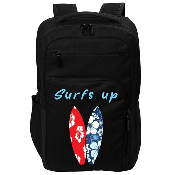 Surfs Up Hawaiian Style Impact Tech Backpack